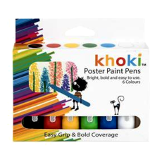 Poster Paint Pens - 6 Piece
